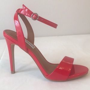 Steve Madden Red Patton Leather Sandals